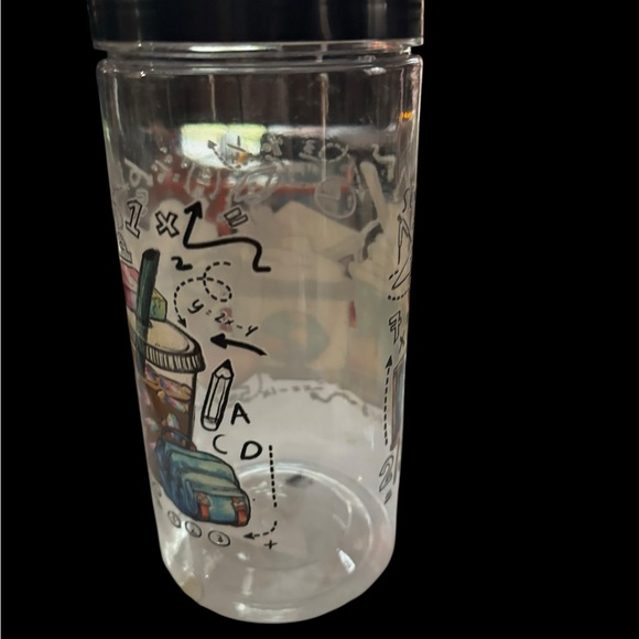 Clear Tumbler Math School Supplies Coffee Star Design - Picture 6 of 10